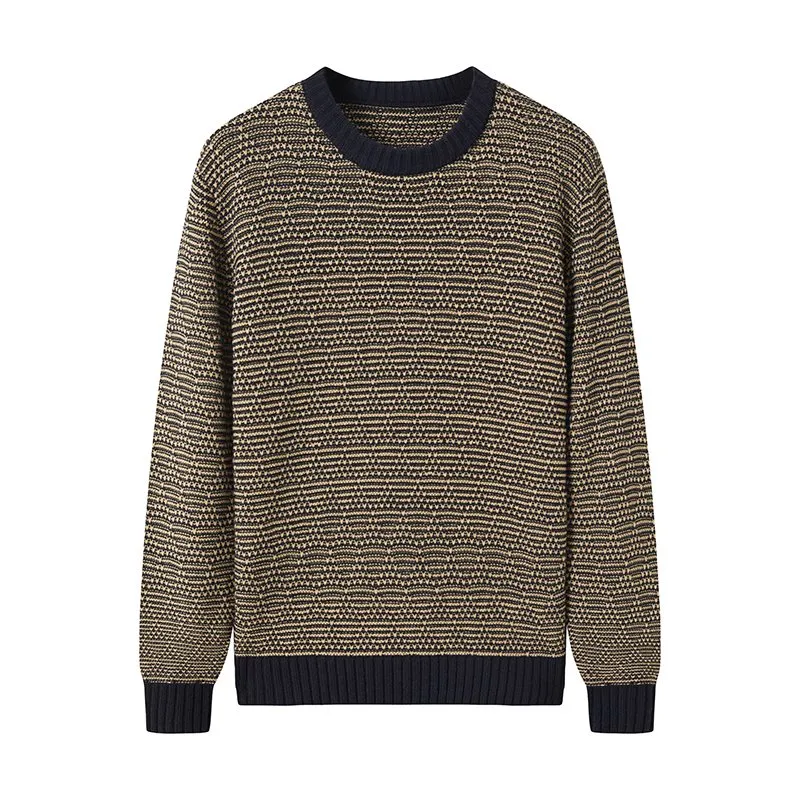 Men Acrylic Crewneck Pullover